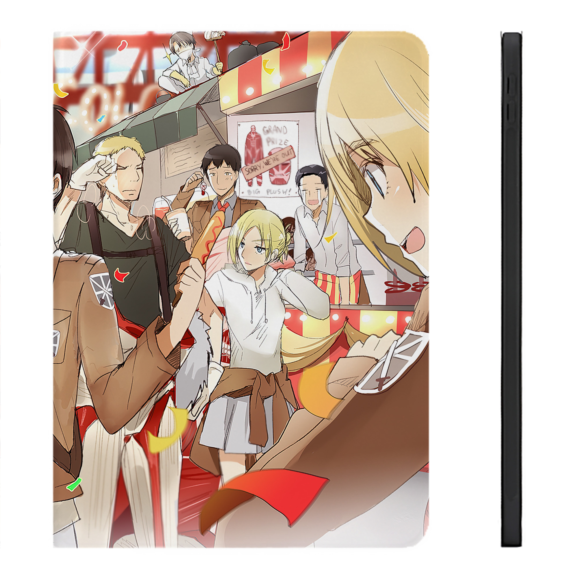 （画像用） 進撃の巨人 Attack on Titan IPadケース ペンホルダー付き ブックスタイルデザイン